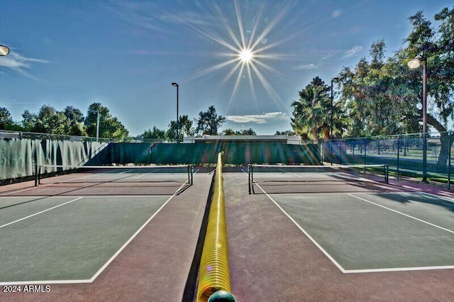 view of sport court