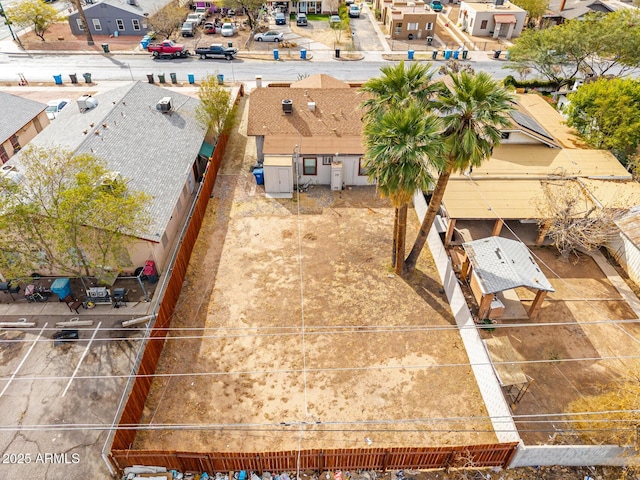 bird's eye view featuring a residential view