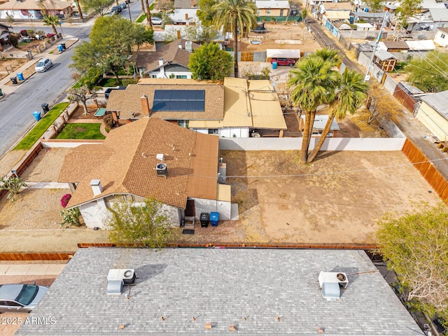 aerial view featuring a residential view