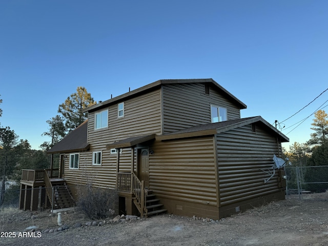 view of rear view of house