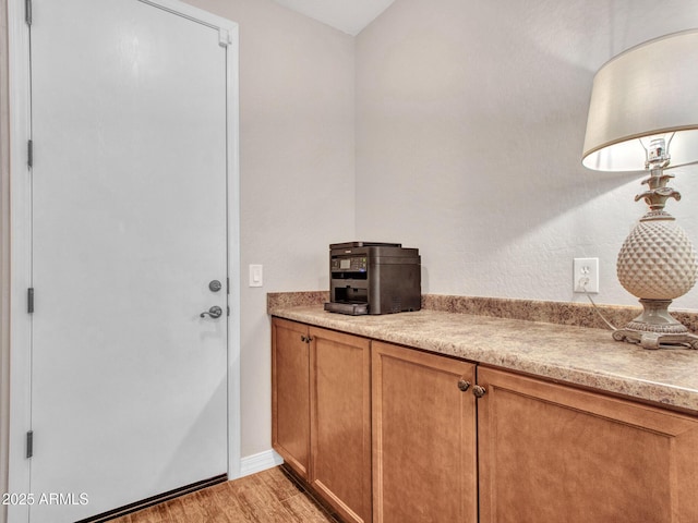 kitchen featuring light hardwood / wood-style flooring