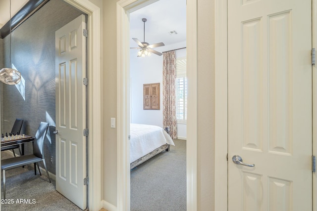 8248 E Arroyo Hondo Rd, Scottsdale, AZ 85266 - hall featuring carpet and baseboards
