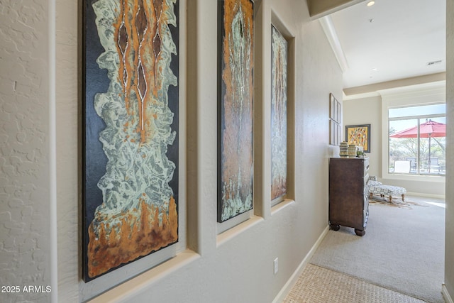 8248 E Arroyo Hondo Rd, Scottsdale, AZ 85266 - hall with carpet flooring and baseboards