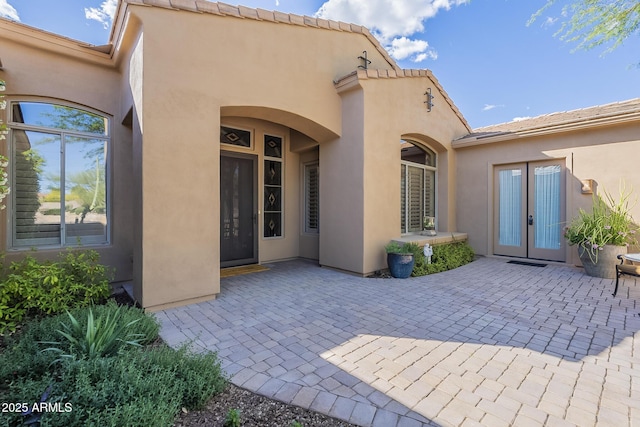 8248 E Arroyo Hondo Rd, Scottsdale, AZ 85266 - view of patio with french doors