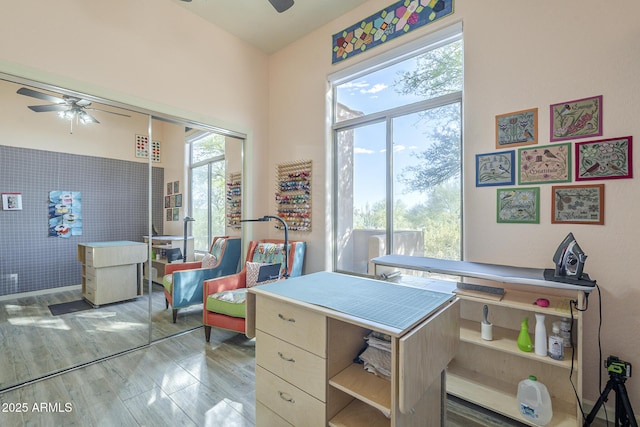 8248 E Arroyo Hondo Rd, Scottsdale, AZ 85266 - office space with a ceiling fan