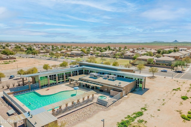 5305 E Silverbell Rd, San Tan Valley, AZ 85143 - aerial perspective of suburban area featuring a pool