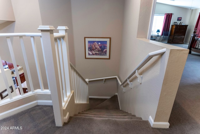 stairs with carpet