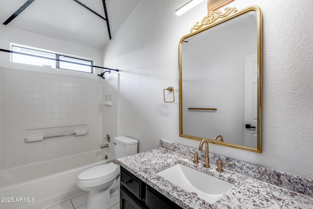 4443 W Escuda Dr, Glendale, AZ 85308 - bathroom with toilet, vanity, and  shower combination