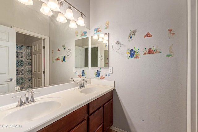 bathroom with vanity