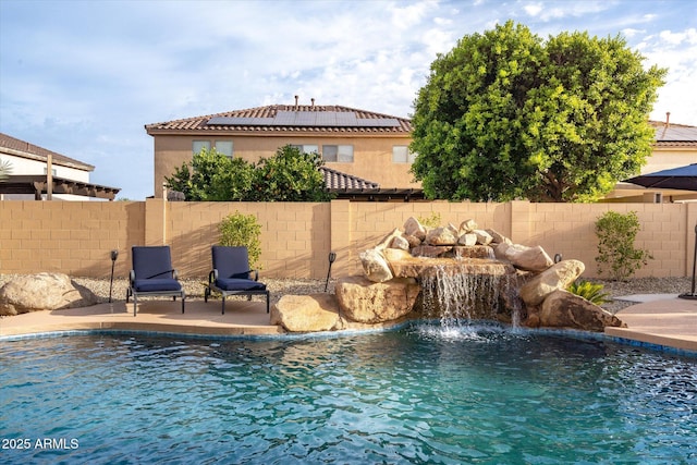 10617 W Daley Ln, Peoria, AZ 85383 - view of pool with fence and a patio area