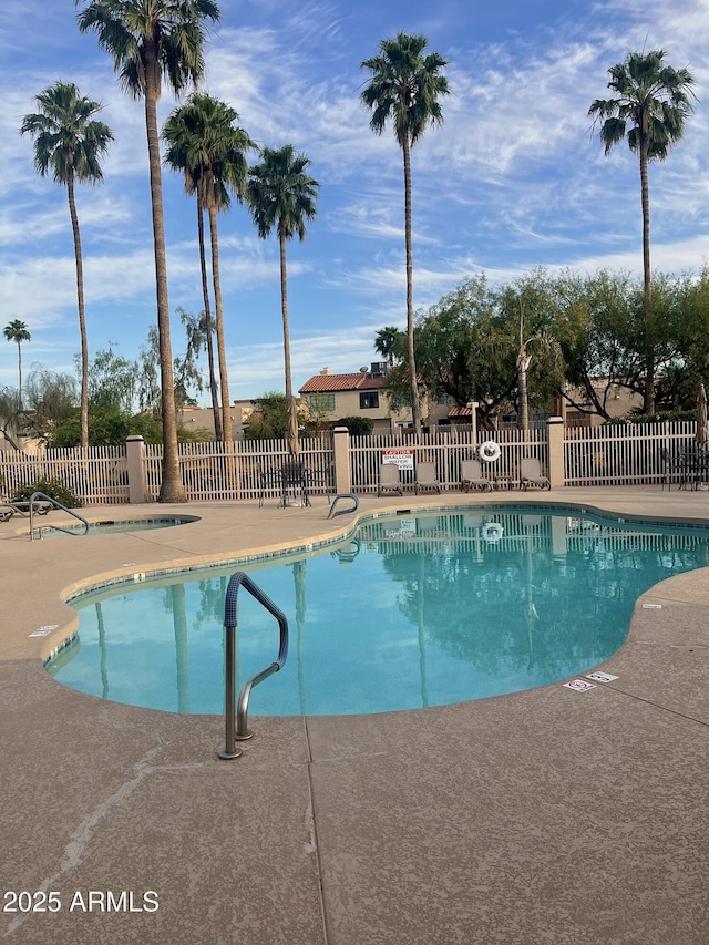 11144 N 109th Way, Scottsdale, AZ 85259 - pool with fence and a patio area