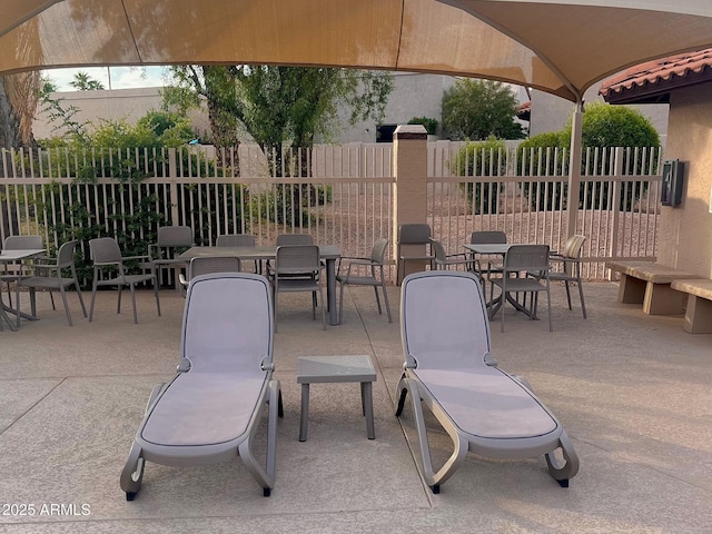 11144 N 109th Way, Scottsdale, AZ 85259 - view of patio featuring fence and outdoor dining space