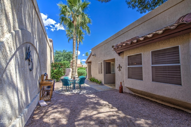 view of patio with outdoor dining space
