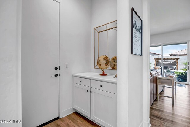 19736 W Turney Ave, Litchfield Park, AZ 85340 - entryway with light wood-style flooring and baseboards