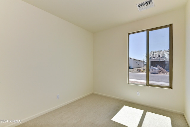 carpeted spare room with a healthy amount of sunlight