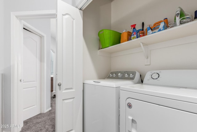 1350 S Greenfield Rd Unit 1005, Mesa, AZ 85206 - laundry room featuring independent washer and dryer and carpet floors