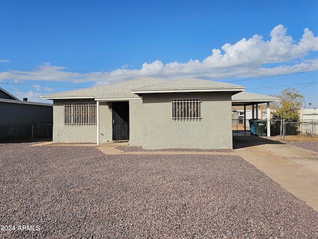 view of front of home