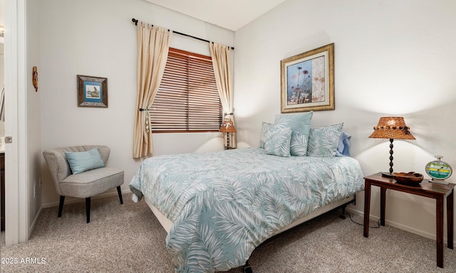 bedroom with carpet floors