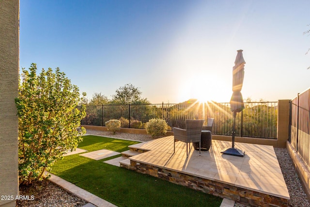 14204 S 179th Ln, Goodyear, AZ 85338 - view of yard featuring a patio area and a fenced backyard