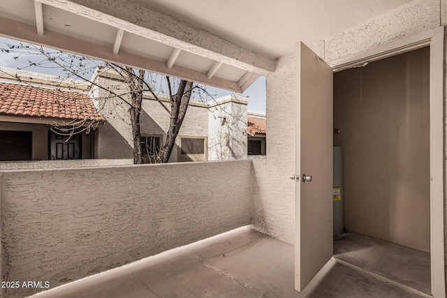 234 N 75th St Unit 209, Mesa, AZ 85207 - view of patio / terrace featuring electric water heater and a balcony
