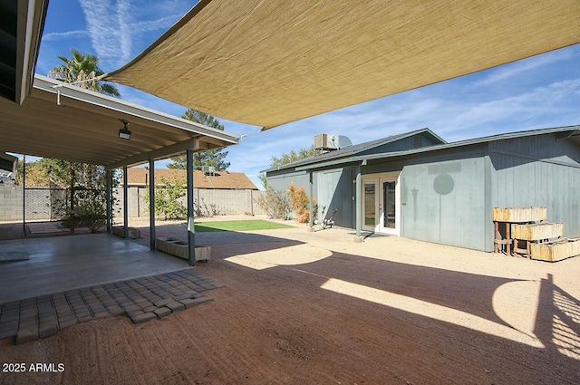 view of patio / terrace featuring french doors