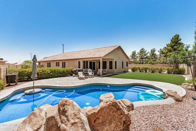 1583 N Constellation Ct, Gilbert, AZ 85234 - view of pool featuring a patio and a fenced backyard