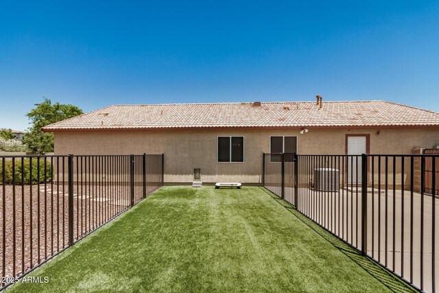 1583 N Constellation Ct, Gilbert, AZ 85234 - back of house with stucco siding, a fenced backyard, and a tile roof