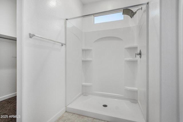 bathroom with walk in shower