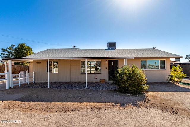 view of ranch-style house