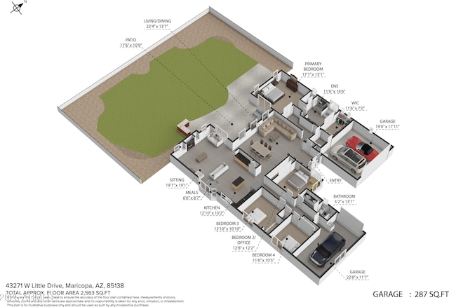 43271 W Little Dr, Maricopa, AZ 85138 - floor plan