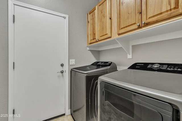 43271 W Little Dr, Maricopa, AZ 85138 - washroom with cabinet space and washer and clothes dryer