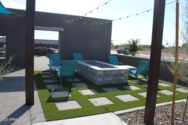 14903 N 55th Dr, Glendale, AZ 85306 - view of patio featuring a fire pit