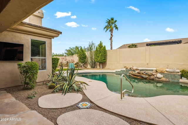 view of pool with a patio area