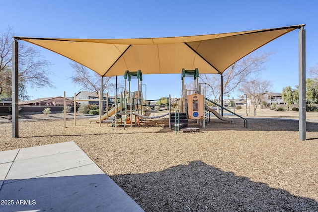 view of jungle gym