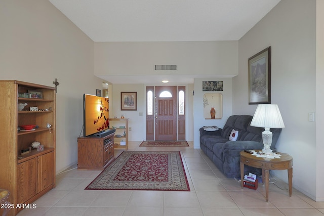 view of tiled entryway