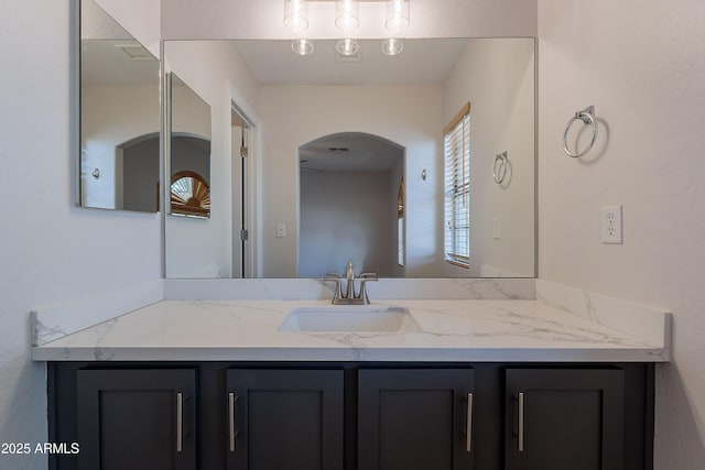 bathroom featuring vanity