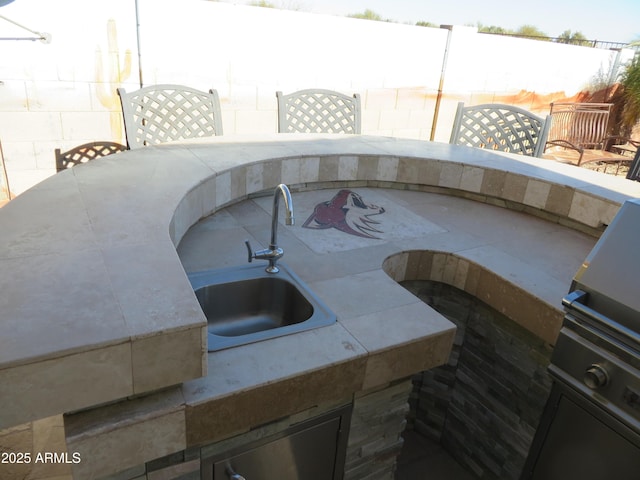 kitchen featuring sink