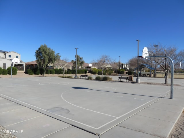 view of sport court