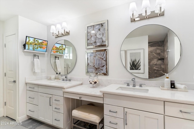 bathroom with vanity