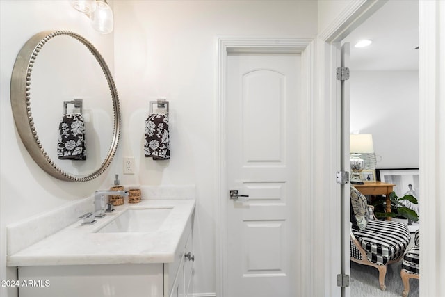 bathroom featuring vanity