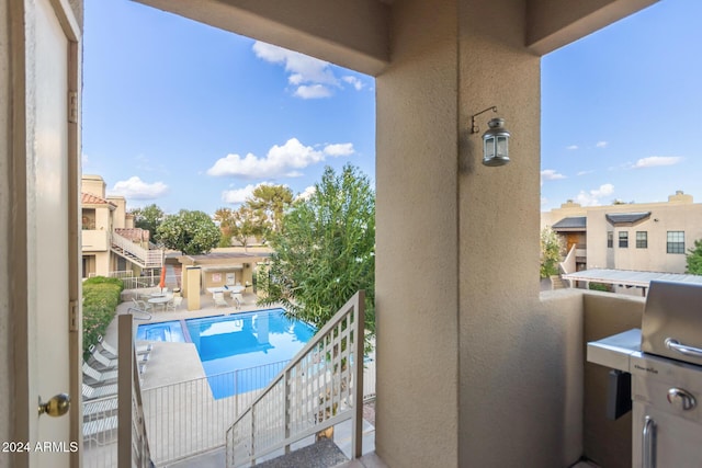 view of balcony