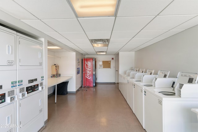 805 N 4th Ave Unit 701, Phoenix, AZ 85003 - shared laundry room with stacked washer / dryer and washing machine and dryer
