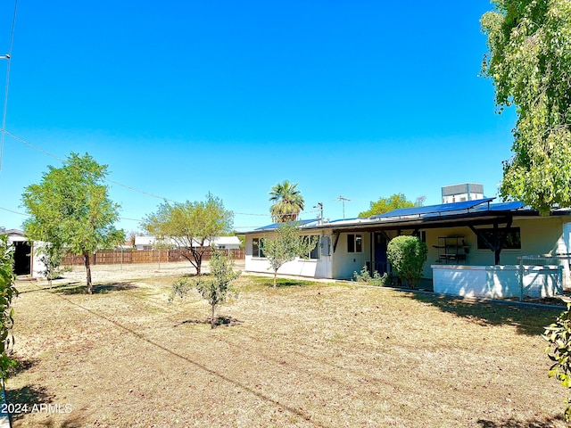 view of yard featuring a porch