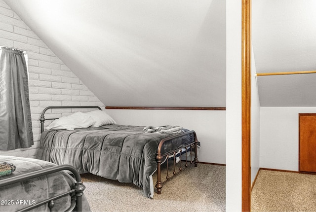 2452 Daisy Trl, Forest Lakes, AZ 85931 - carpeted bedroom with vaulted ceiling and baseboards