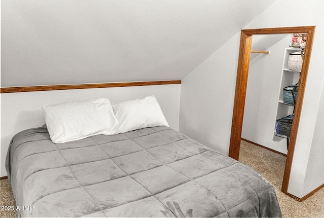 2452 Daisy Trl, Forest Lakes, AZ 85931 - carpeted bedroom with lofted ceiling and baseboards