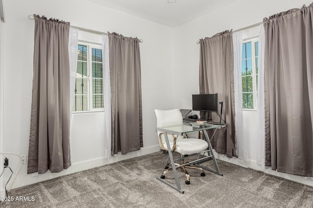 3614 W Granada Rd, Phoenix, AZ 85009 - office area featuring healthy amount of natural light and carpet flooring