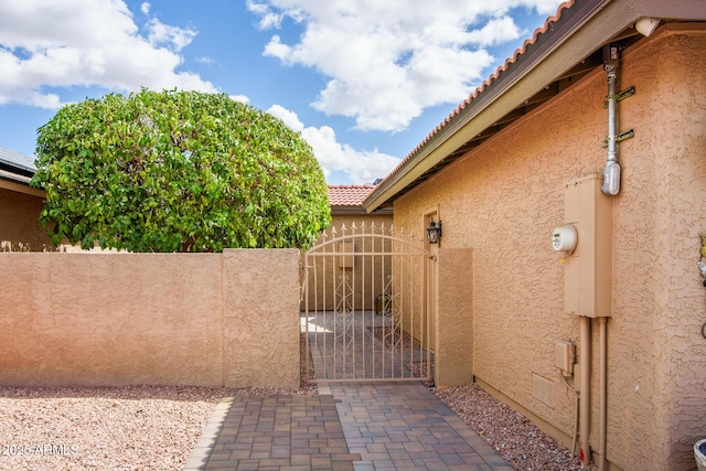 exterior space with fence