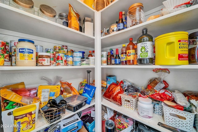 view of pantry