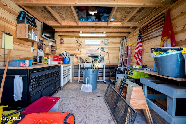 view of storage room