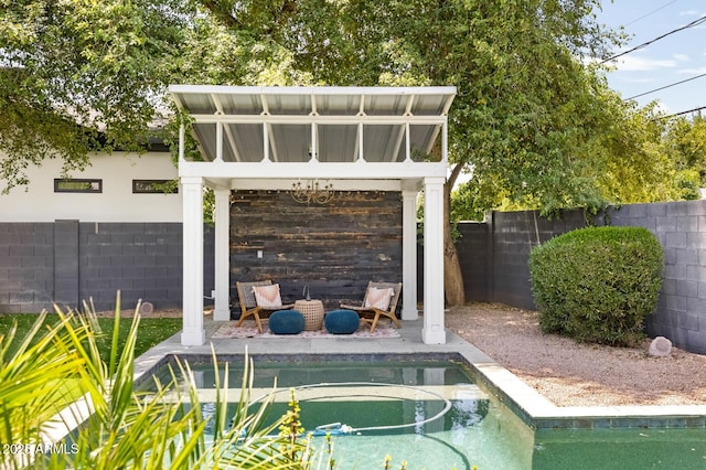 3308 N 51st St, Phoenix, AZ 85018 - view of swimming pool featuring a fenced backyard